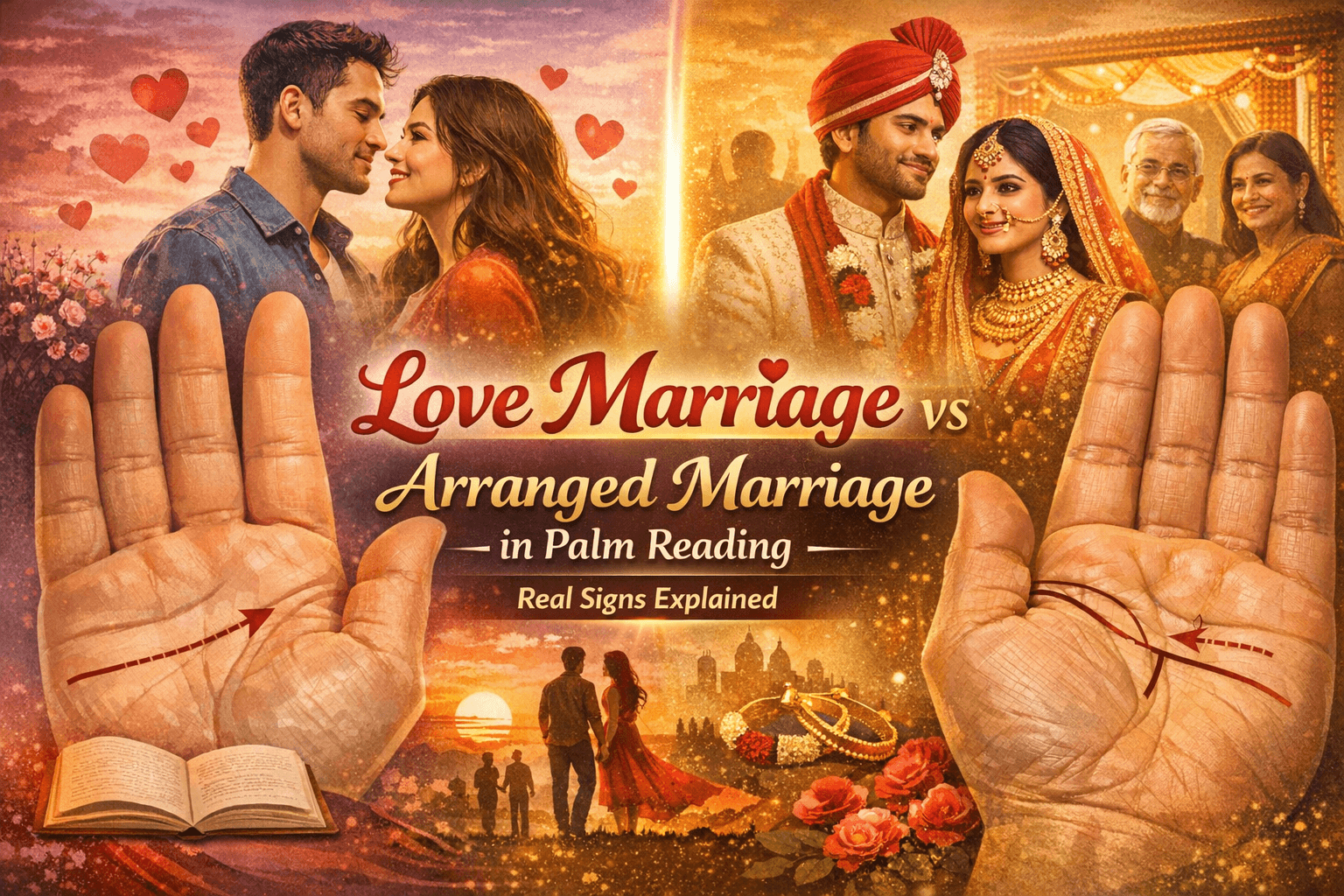 Love Marriage vs Arranged Marriage in Palm Reading - Real Signs Explained